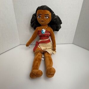 Disney Store Authentic Moana Plush  20" Doll Stuffed Princess Toy Stuffed Animal